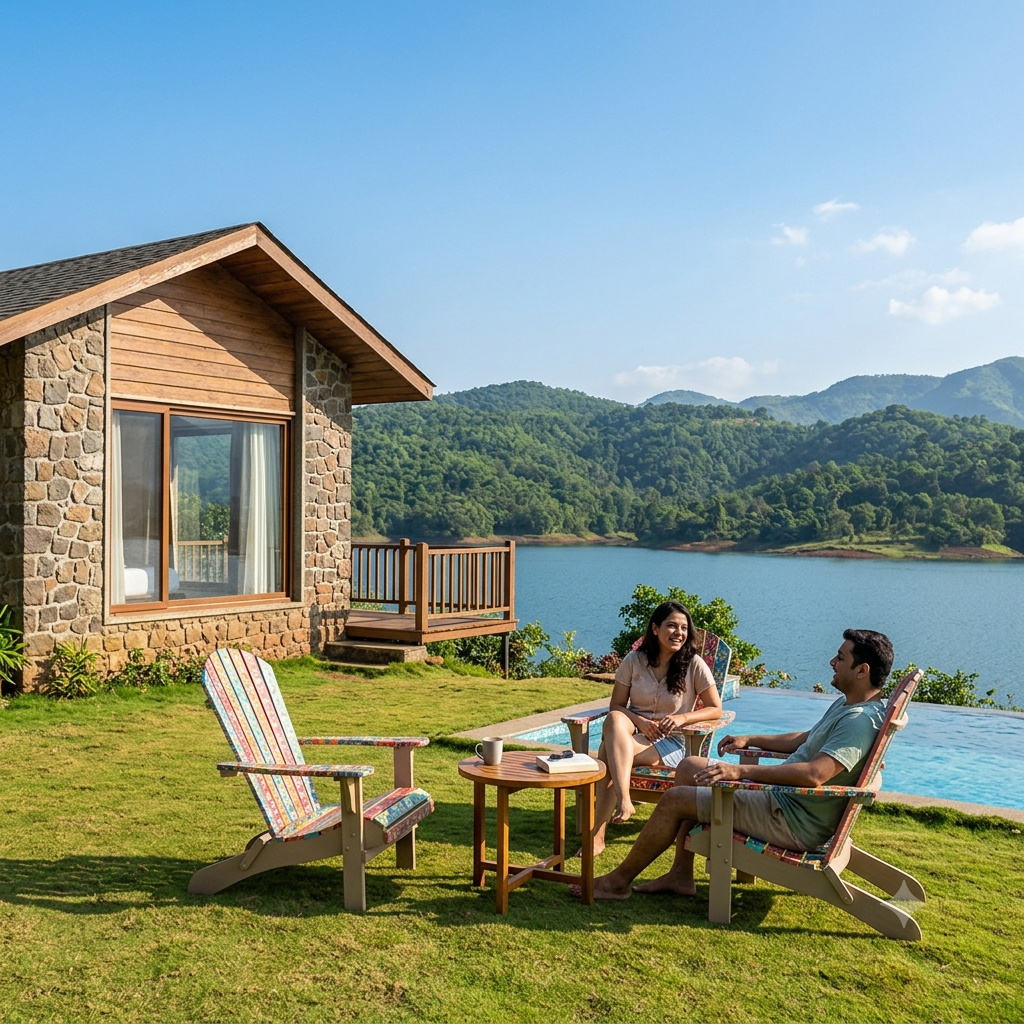 Luxury Resort in Mulshi | Best Weekend Getaway Near Pune | MIRAYA Beautiful green landscape in Mulshi perfect for a relaxing weekend getaway